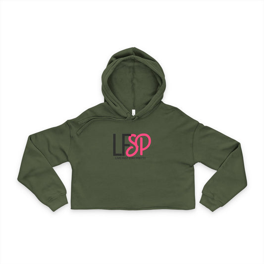 Checkered Flags Cropped Hoodie