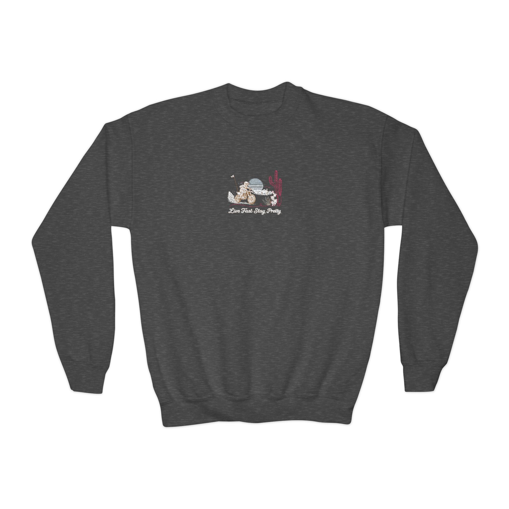 Youth Baja Dirtbike Crewneck Sweatshirt