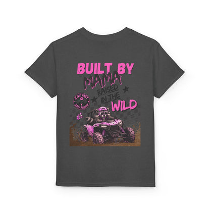 Youth T-Shirt — "Built by Mama Raised Wild" Off‑Road Quad Graphic