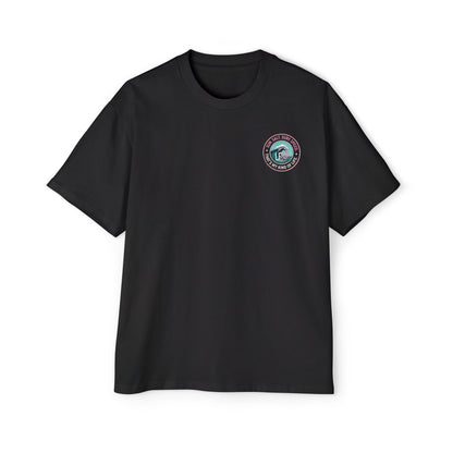 Live Fast Stay Pretty Oversized Heavy Tee — Vintage Surf Skull Graphic Shirt