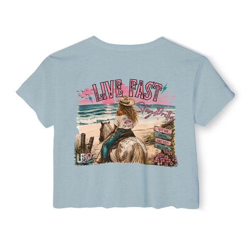 "The AnnaLee" Coastal Cowgirl Crop Top