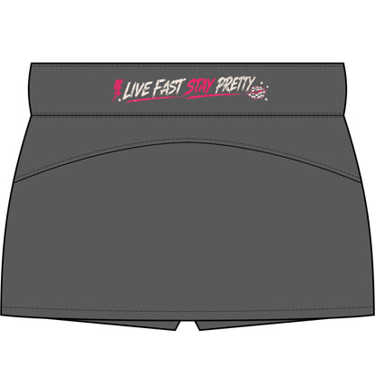 Live Fast Stay Pretty Skort | Women's Tennis Skirt with Shorts