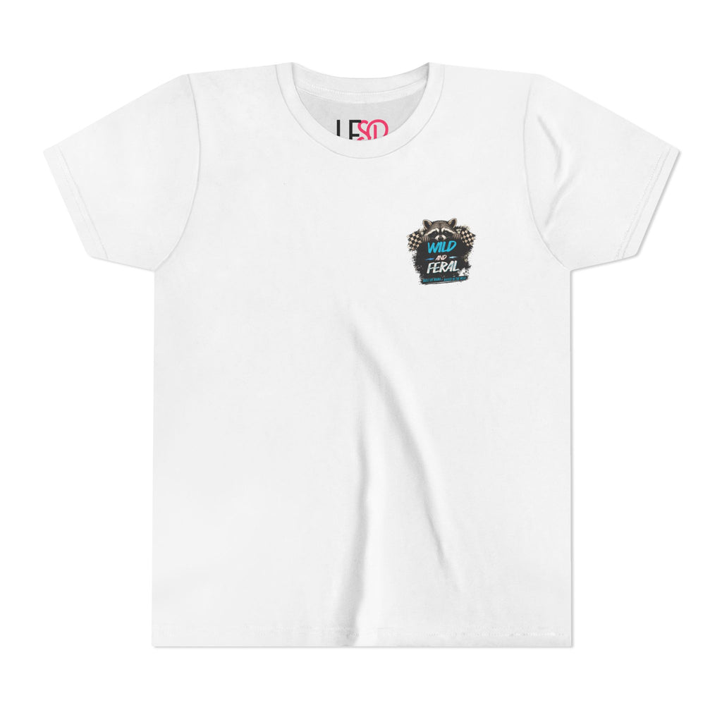 Youth Tee Blue — "Built By Mama, Raised In The Wild"