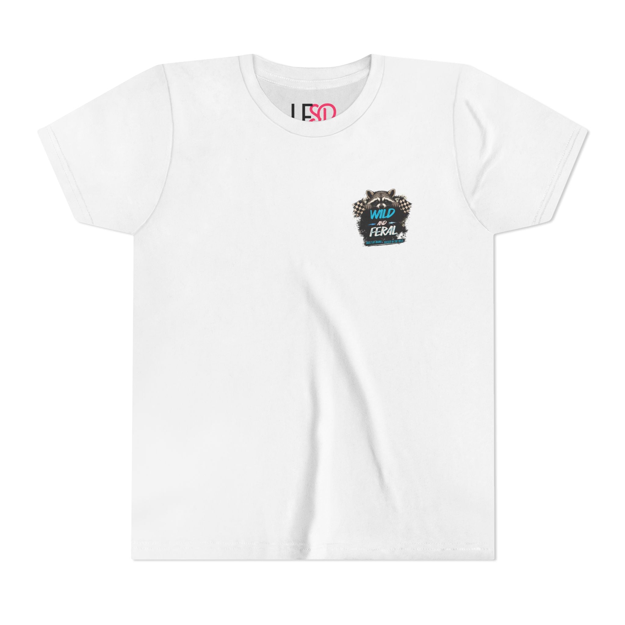 Youth Tee Blue — "Built By Mama, Raised In The Wild"