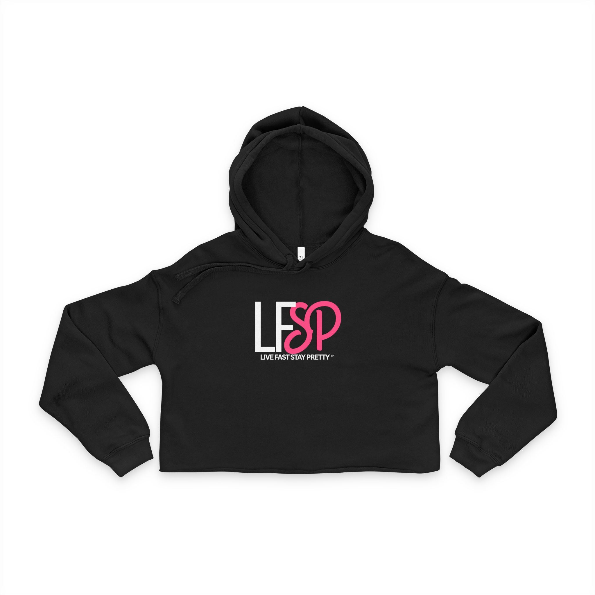 Checkered Flags Cropped Hoodie