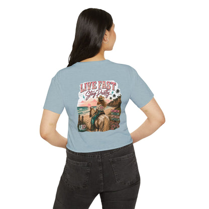 "Live Fast Stay Pretty- The AnnaLee Coastal Cowgirl Crop Top