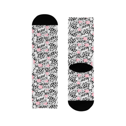 Stay Pretty Stay Fast Crew Socks