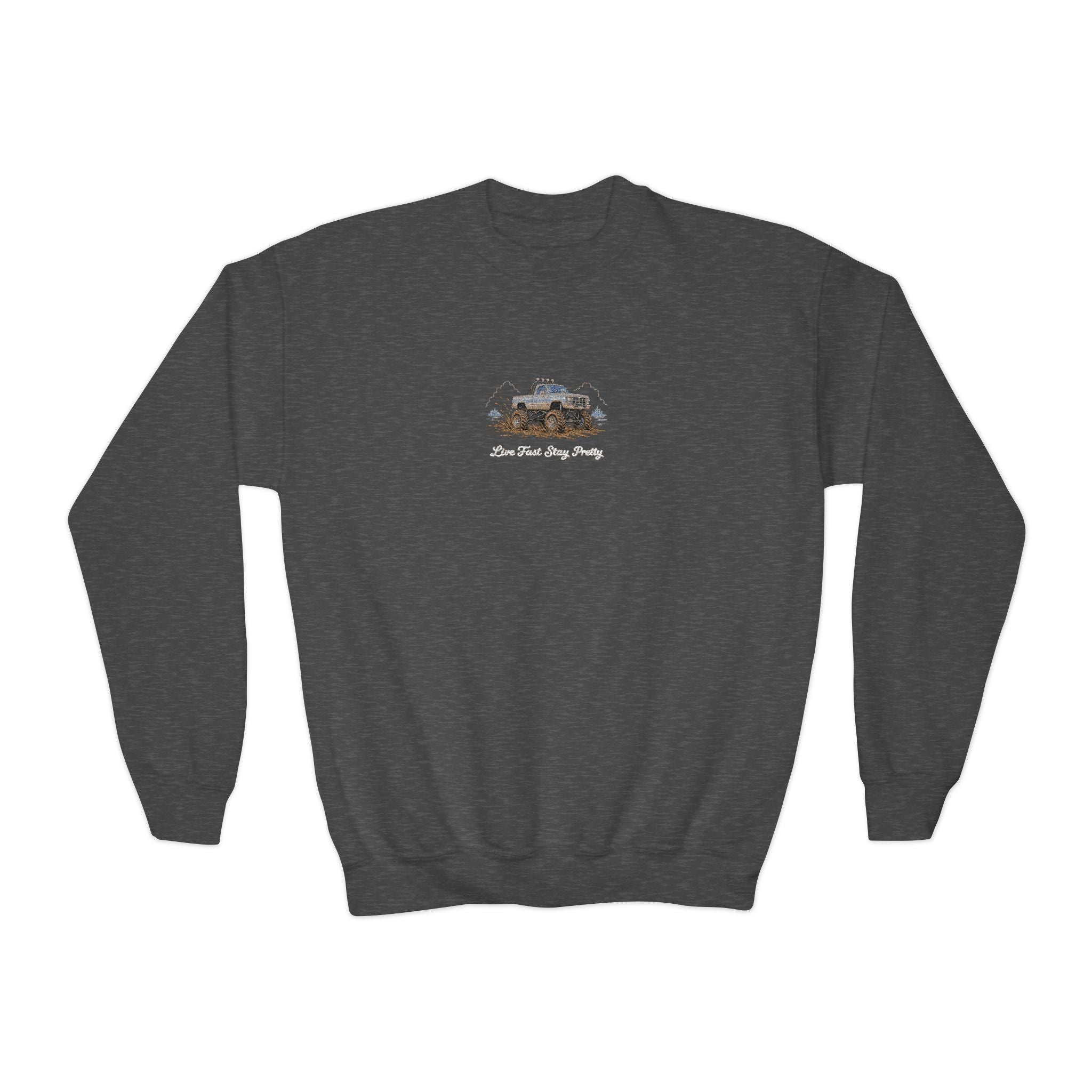 Youth Mud Truck Crewneck Sweatshirt