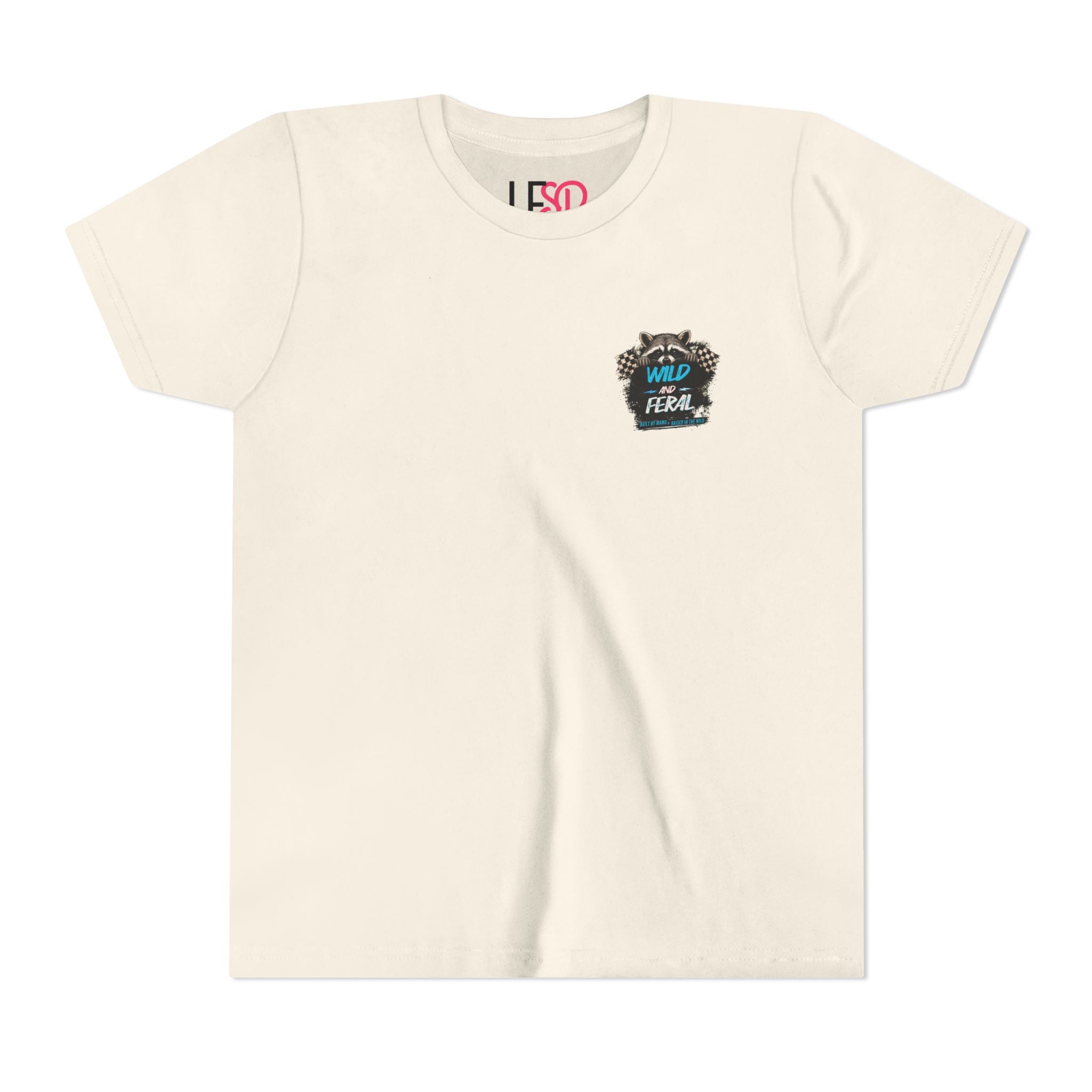 Youth Tee Blue — "Built By Mama, Raised In The Wild"