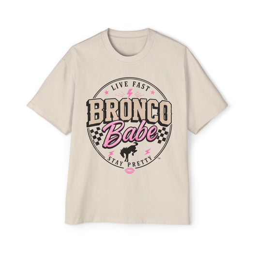 Bronco Babe Graphic Tee — Live Fast Stay Pretty Cotton Shirt