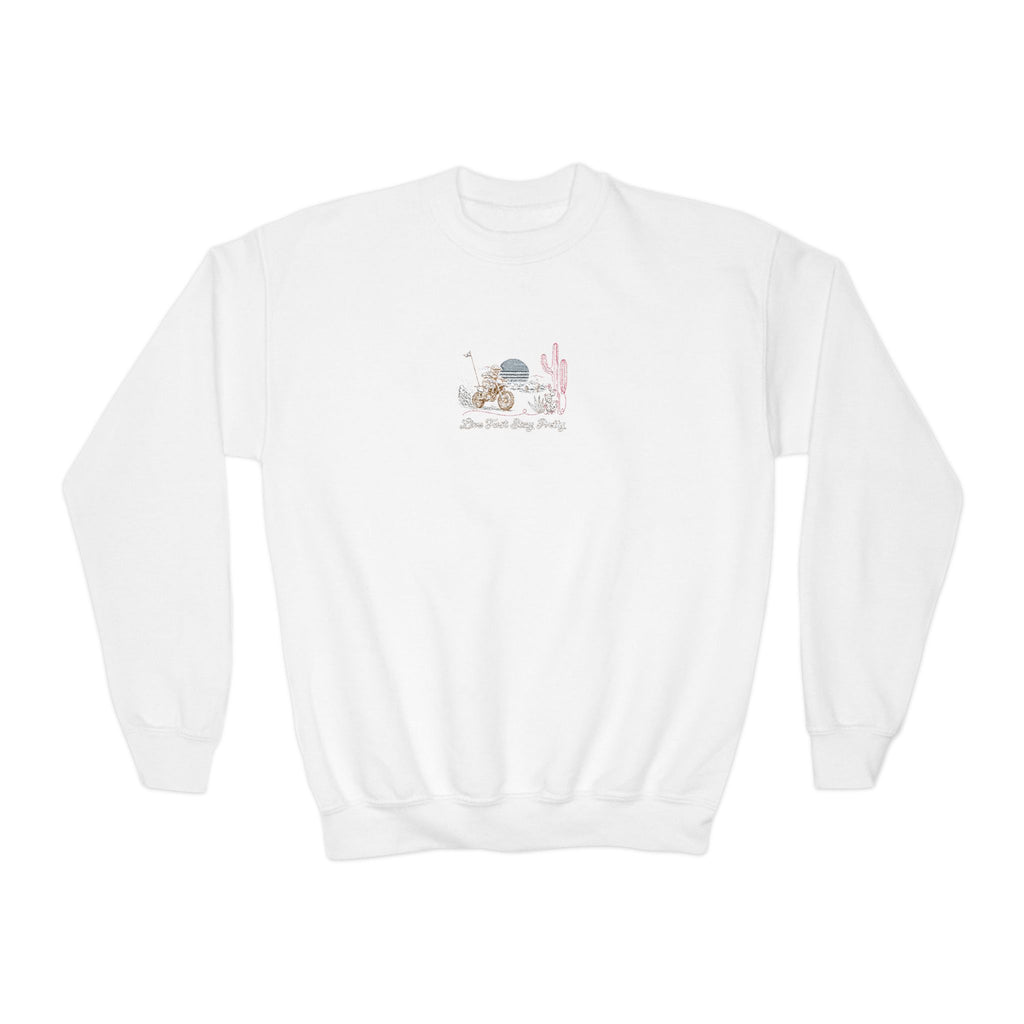 Youth Baja Dirtbike Crewneck Sweatshirt