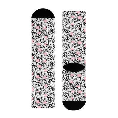 Stay Pretty Stay Fast Crew Socks