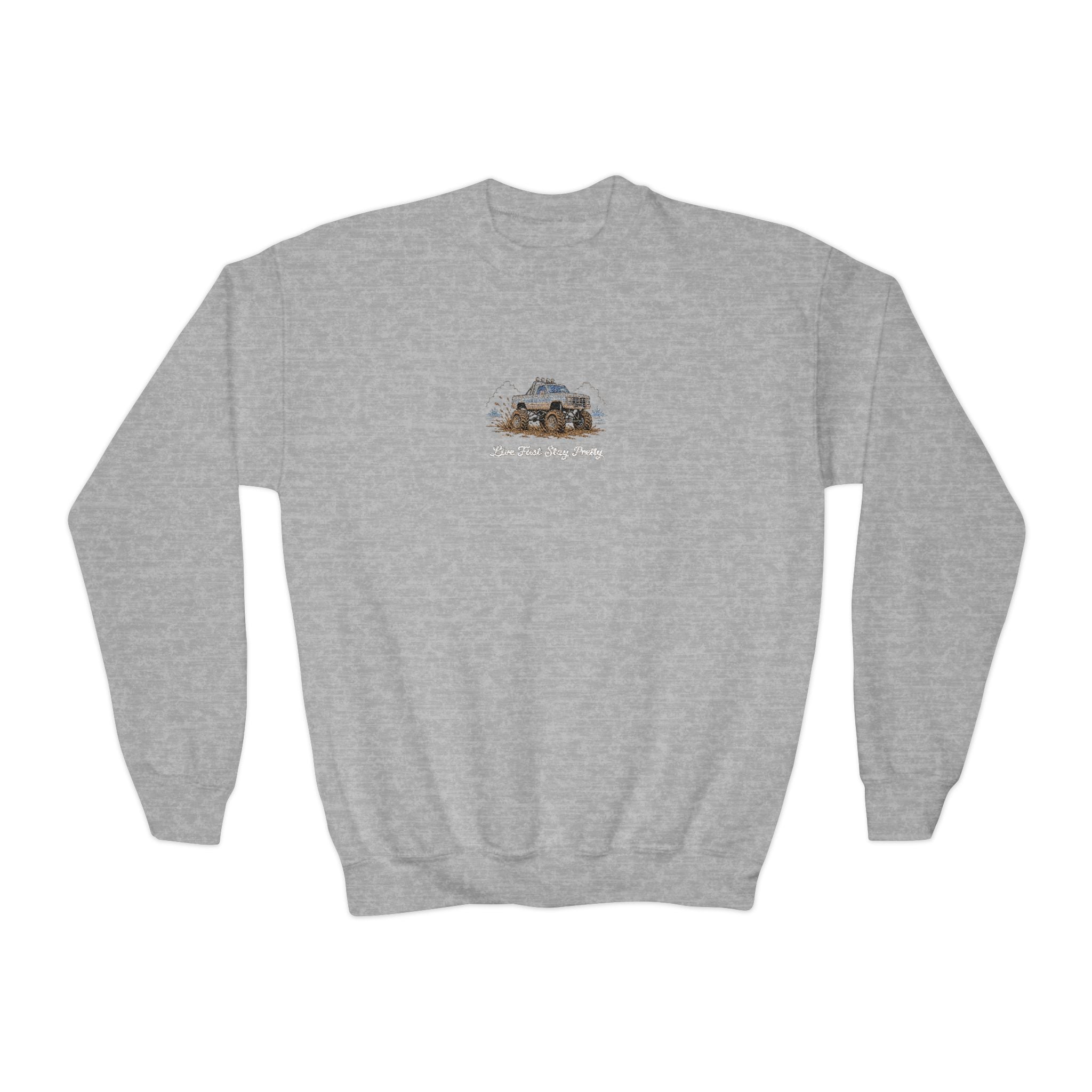 Youth Mud Truck Crewneck Sweatshirt