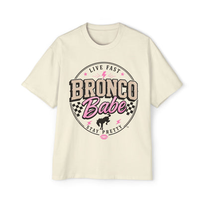 Bronco Babe Graphic Tee — Live Fast Stay Pretty Cotton Shirt