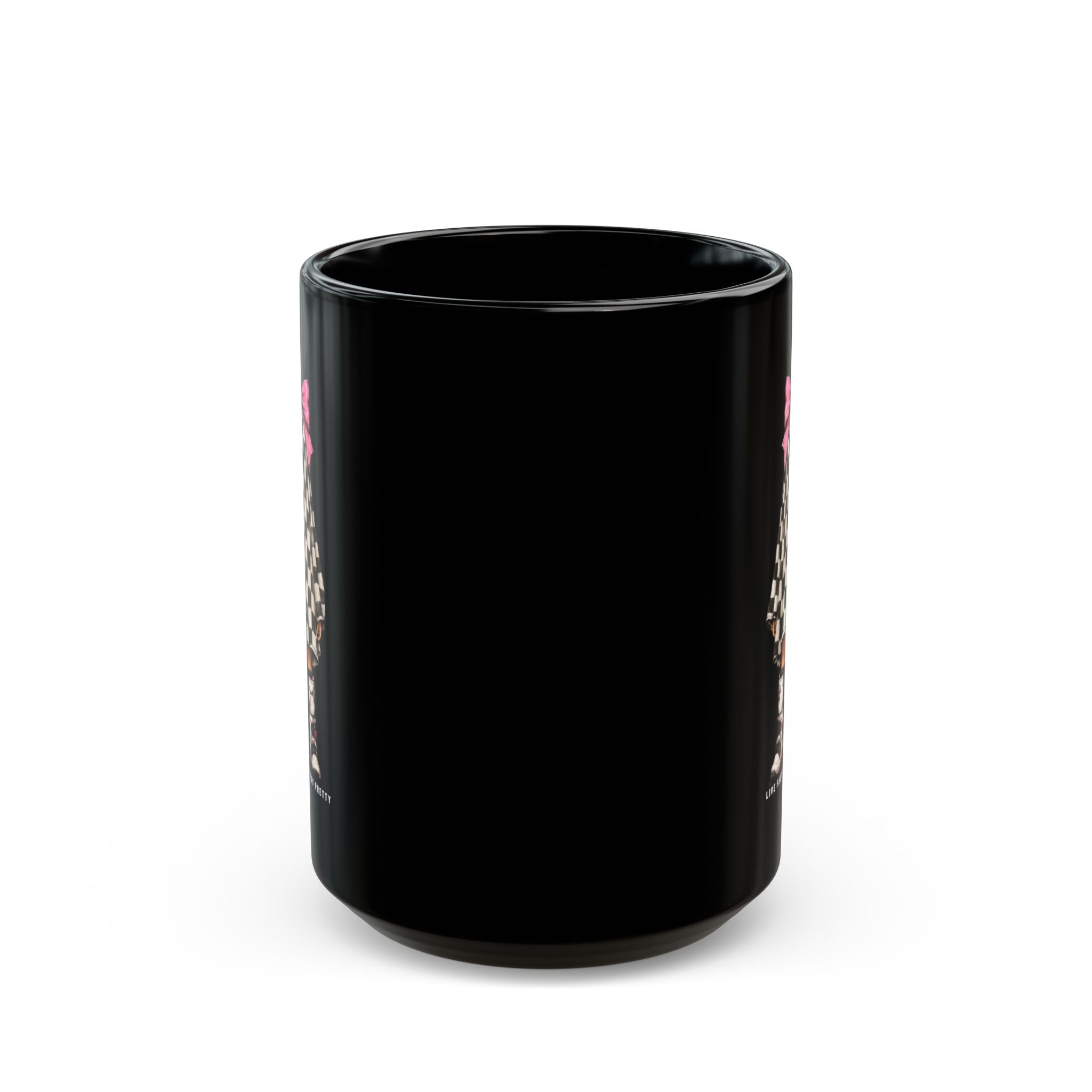 Checkerboard Ghost Girl Mug (11oz/15oz)