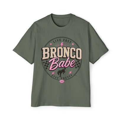 Bronco Babe Graphic Tee — Live Fast Stay Pretty Cotton Shirt
