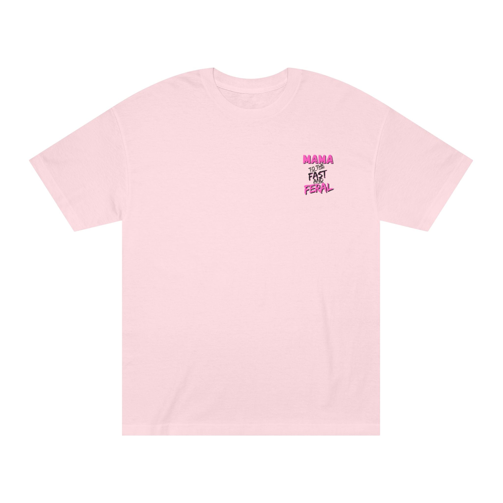 Pink-"Raising Them Fast and Feral Tee"
