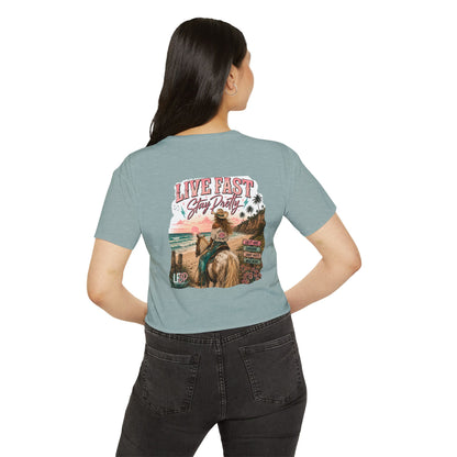 "Live Fast Stay Pretty- The AnnaLee Coastal Cowgirl Crop Top