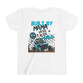 Youth Tee Blue — "Built By Mama, Raised In The Wild"