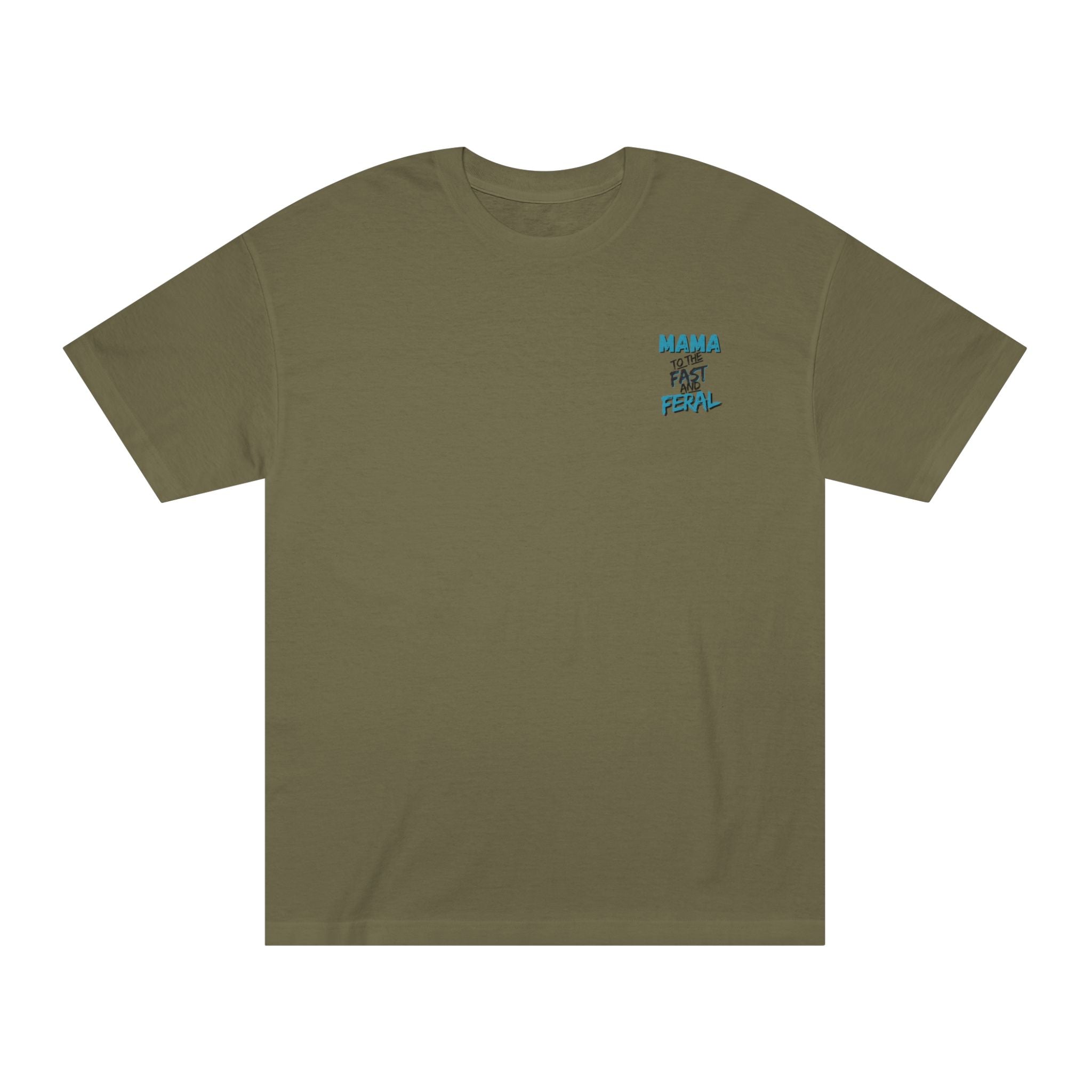 Blue- "Raising Them Fast & Feral Tee"