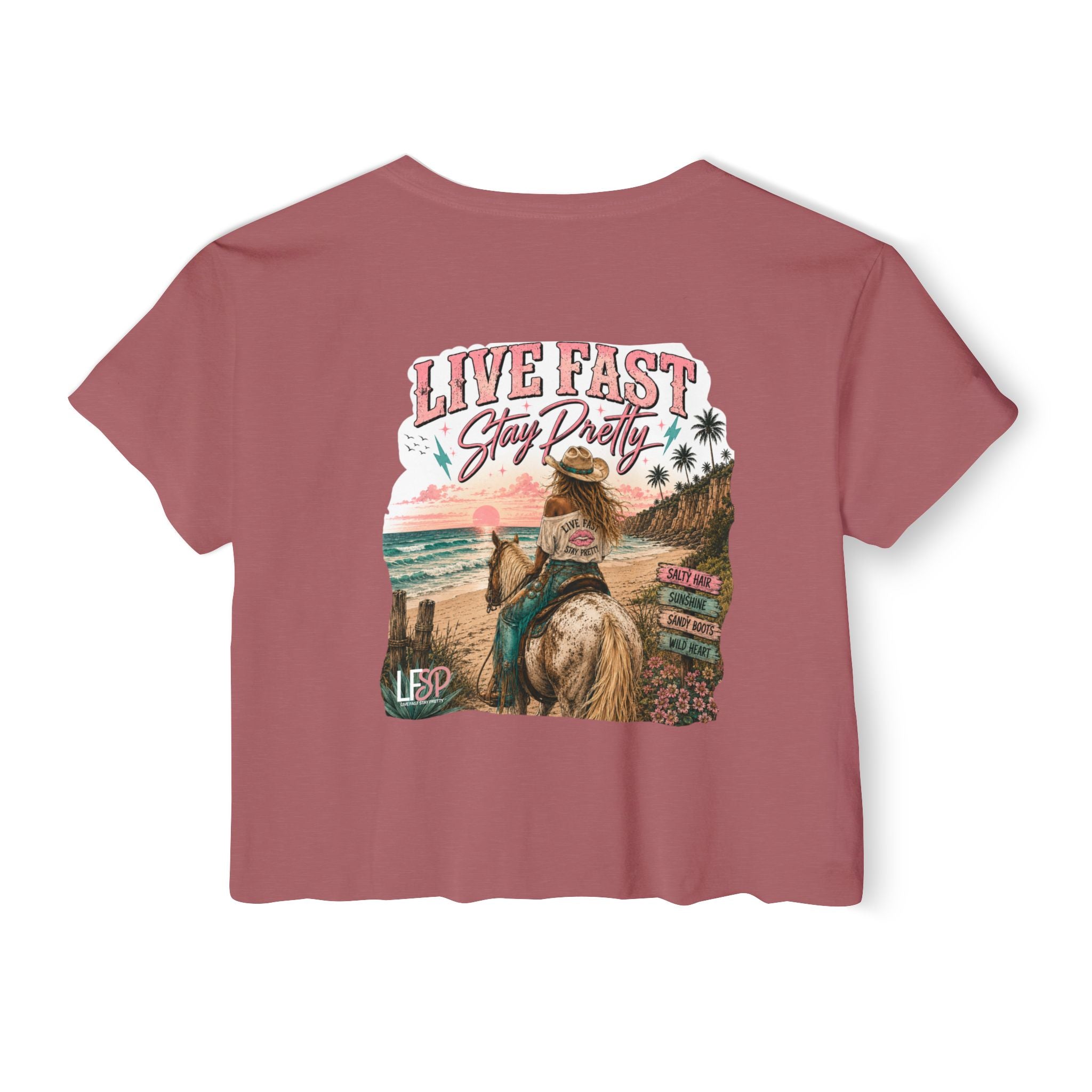 "The AnnaLee" Coastal Cowgirl Crop Top