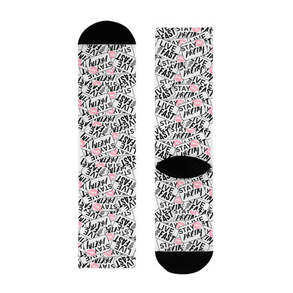 Stay Pretty Stay Fast Crew Socks
