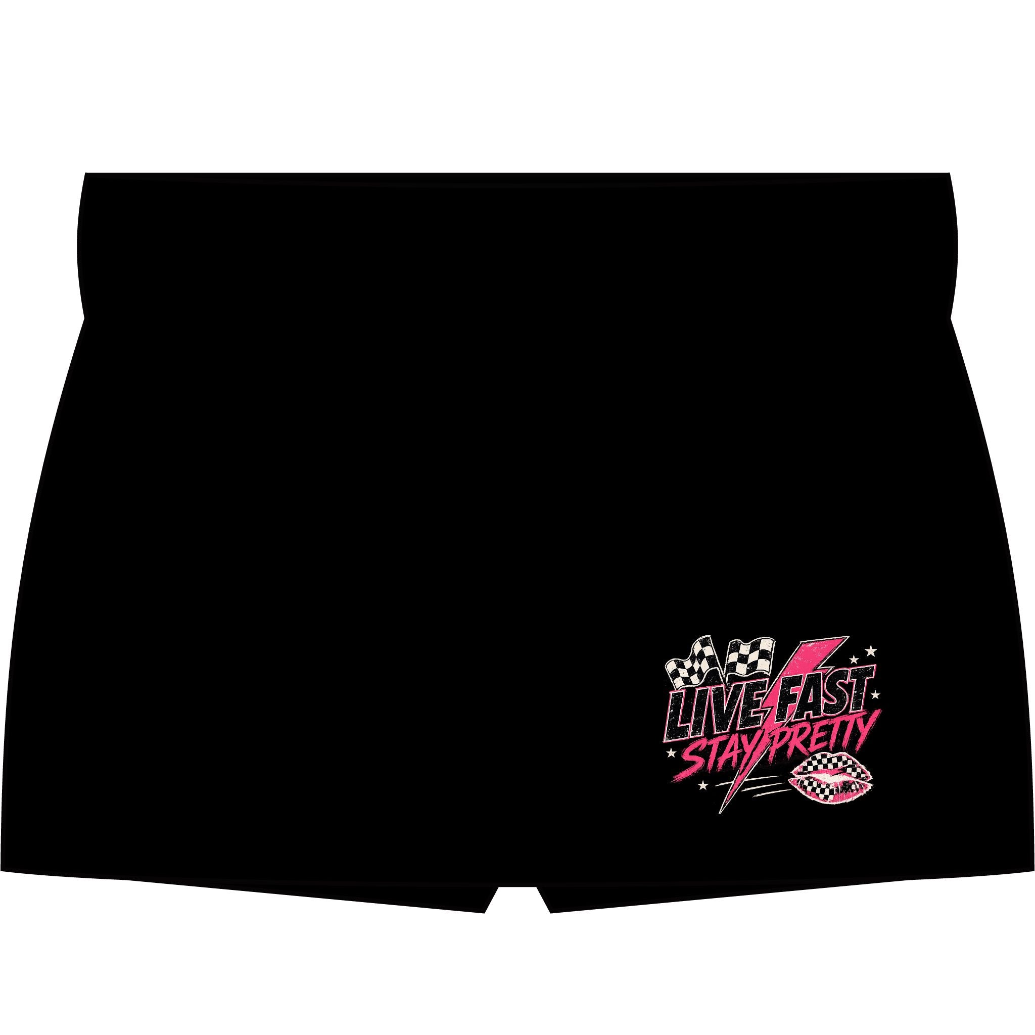 Live Fast Stay Pretty Skort | Women's Tennis Skirt with Shorts