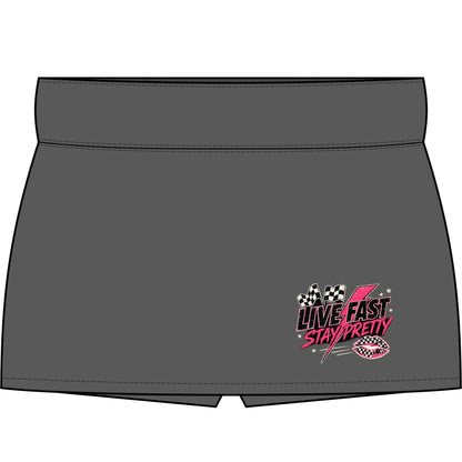 Live Fast Stay Pretty Skort | Women's Tennis Skirt with Shorts