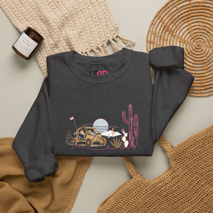 Desert Night Crewneck Sweatshirt — Cactus & Moon Graphic
