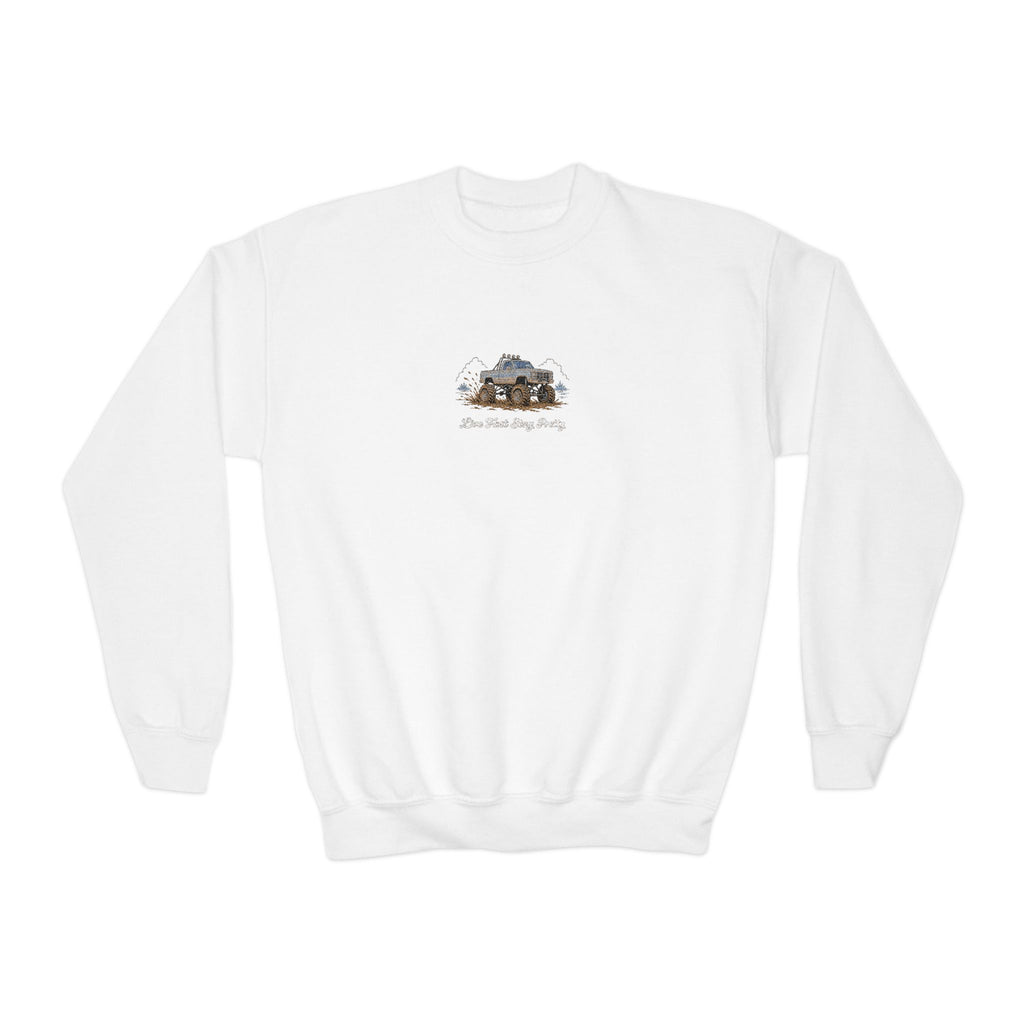 Youth Mud Truck Crewneck Sweatshirt