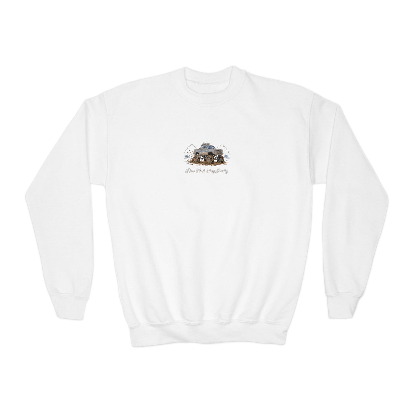Youth Mud Truck Crewneck Sweatshirt