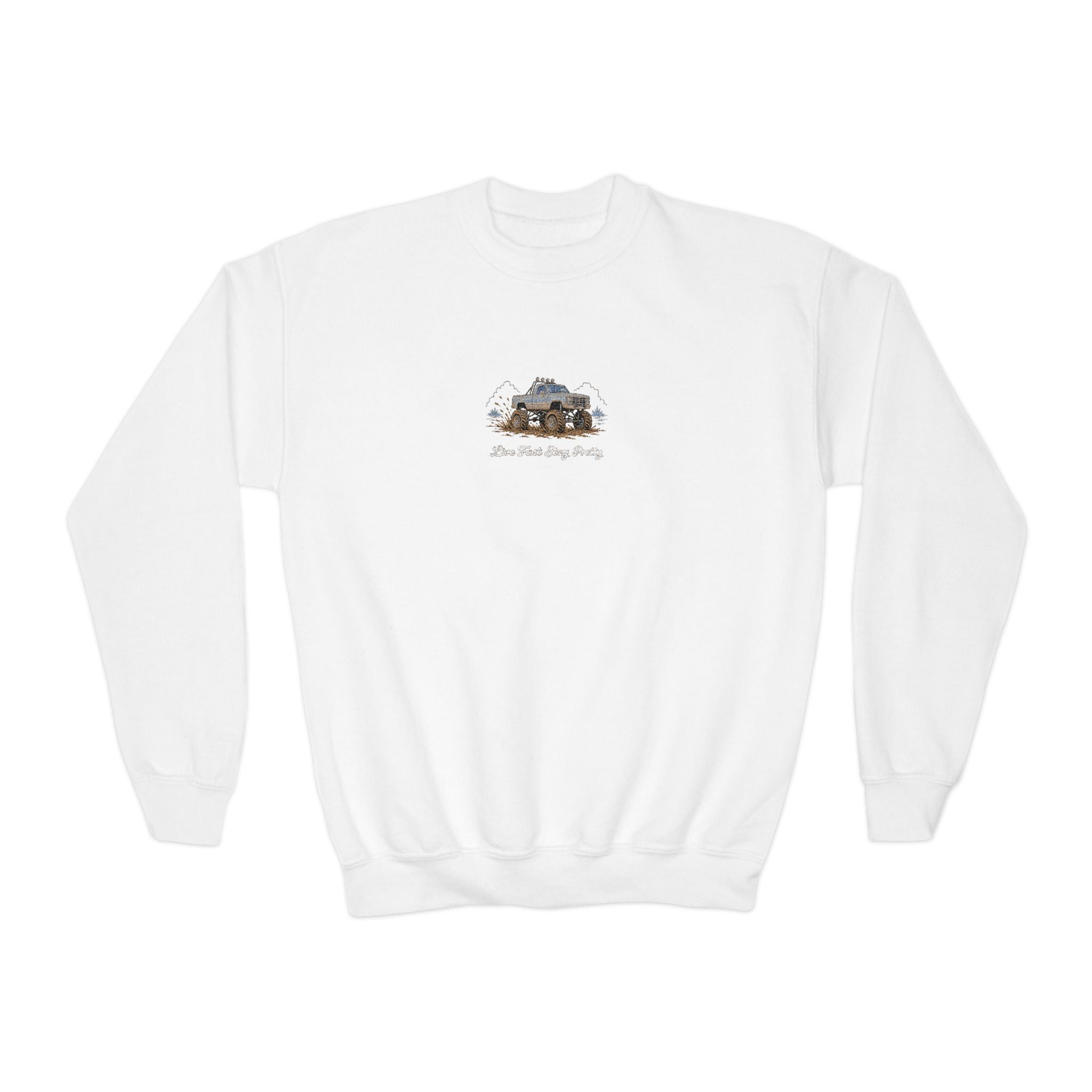 Youth Mud Truck Crewneck Sweatshirt