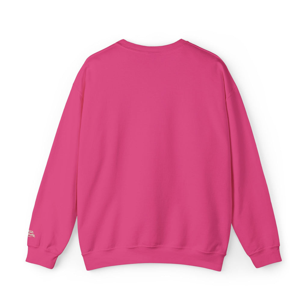 Embroidered Crewneck Sweatshirt — 'Live Fast, Stay Pretty' Mud 4-Wheeler