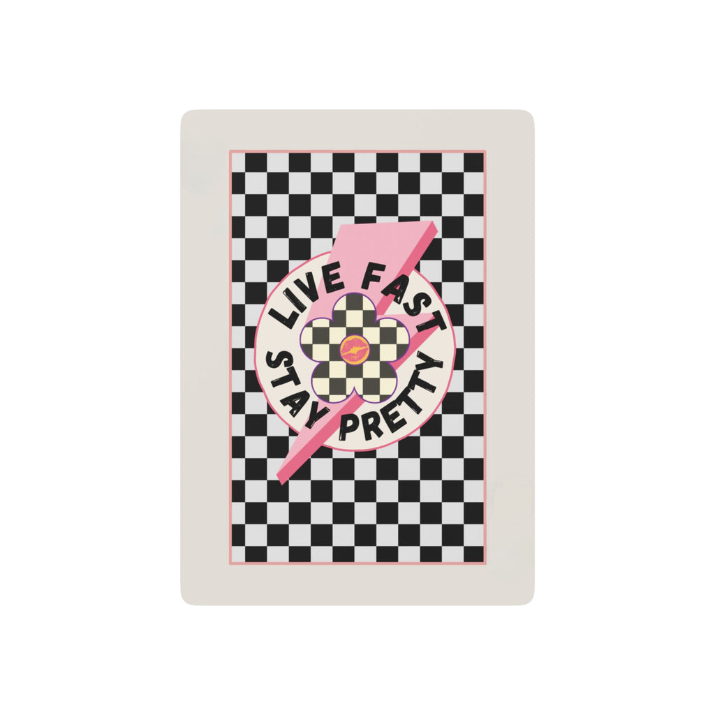 Live Fast Stay Pretty Poker Playing Cards