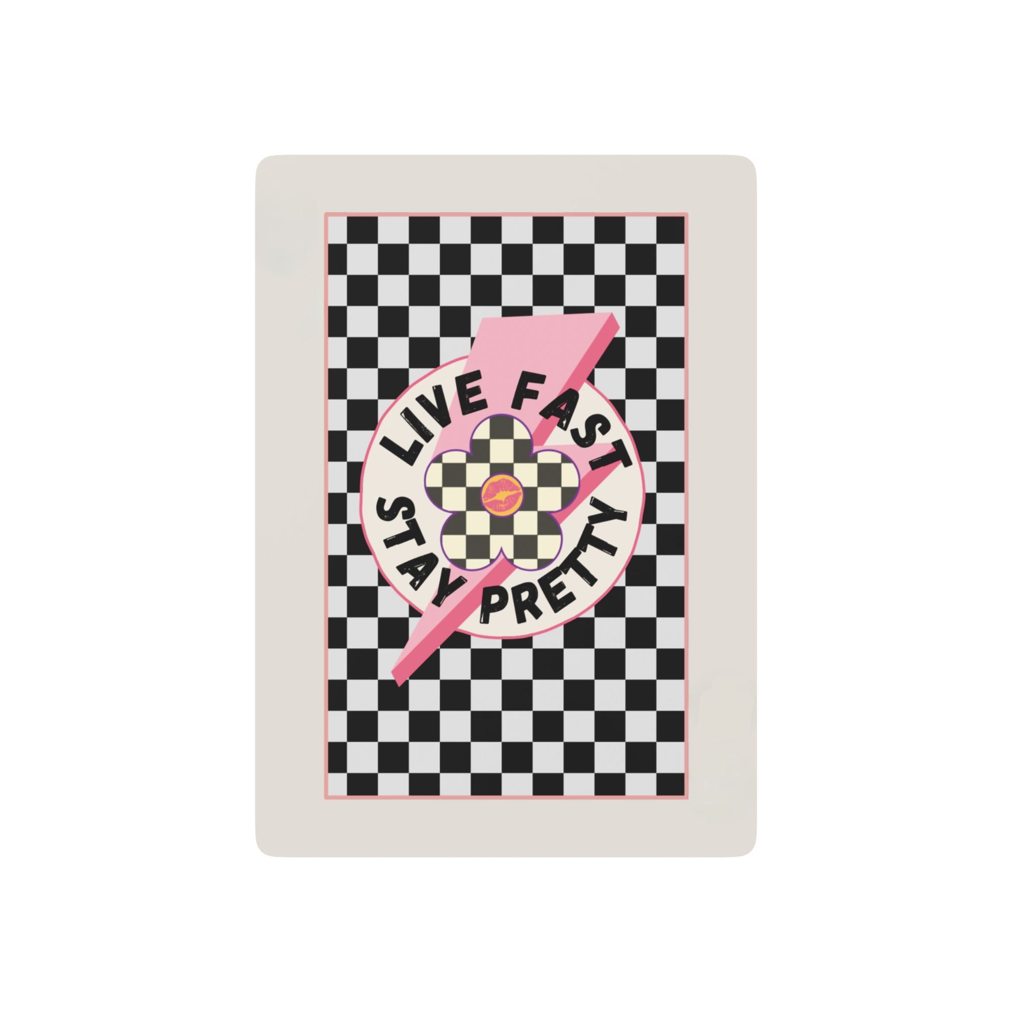 Live Fast Stay Pretty Poker Playing Cards