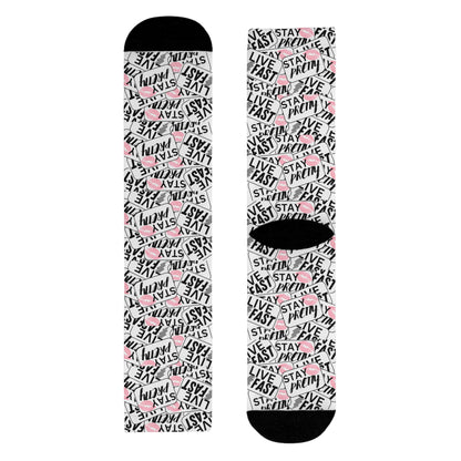 Stay Pretty Stay Fast Crew Socks