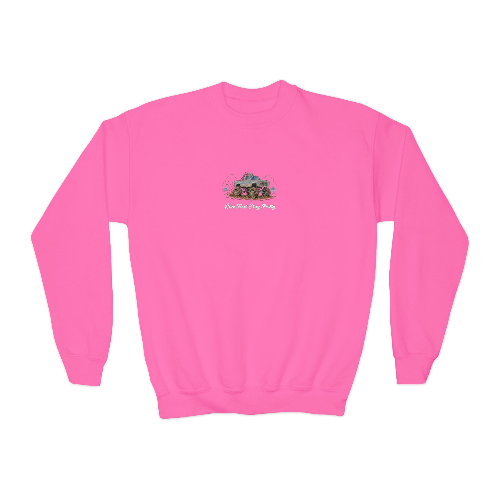 Youth Mud Truck Crewneck Sweatshirt