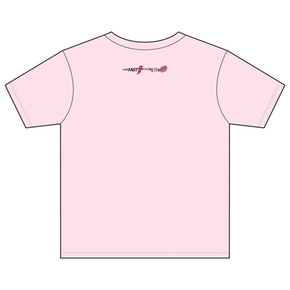 Live Fast Stay Pretty Youth Tee | Racing Flags, Pink Lip Graphic
