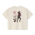 'Dust Off Witches We Ride At Night'-Womens Boxed Cropped Tee