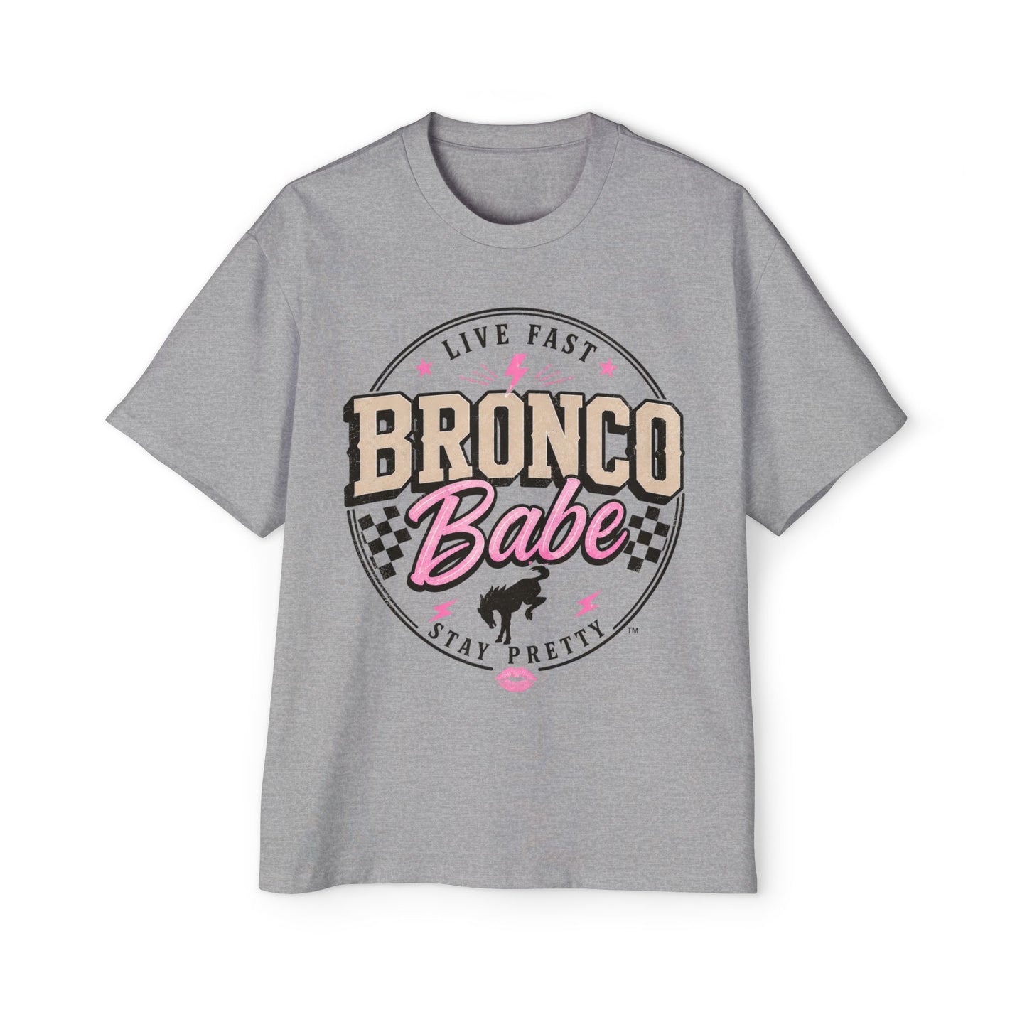Bronco Babe Graphic Tee — Live Fast Stay Pretty Cotton Shirt