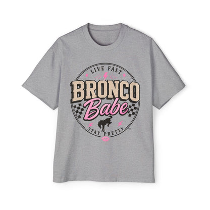 Bronco Babe Graphic Tee — Live Fast Stay Pretty Cotton Shirt