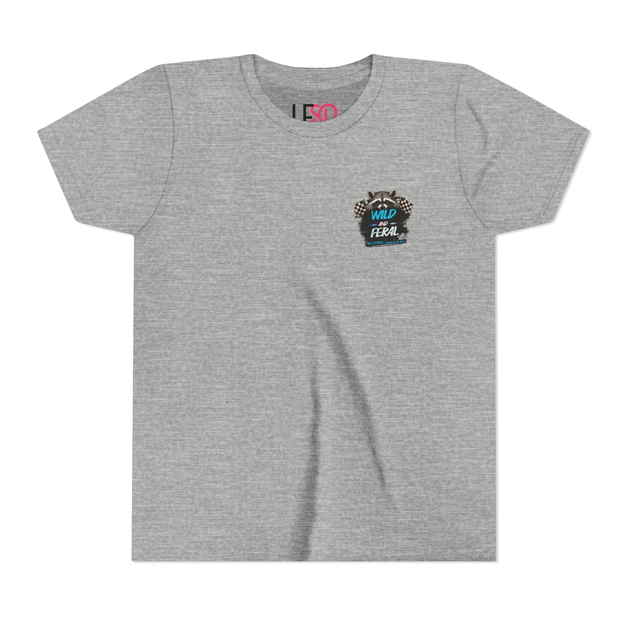 Youth Tee Blue — "Built By Mama, Raised In The Wild"