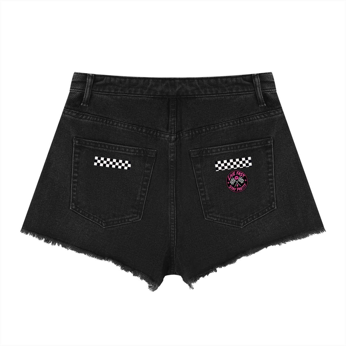 Women’s Vintage Wash High Rise Denim Shorts