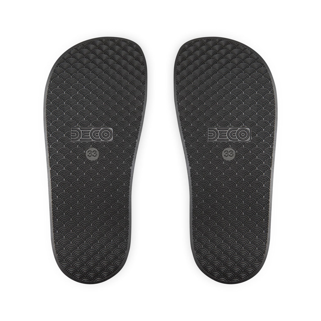 Youth Checkerboard 'Pretty' Slide Sandals