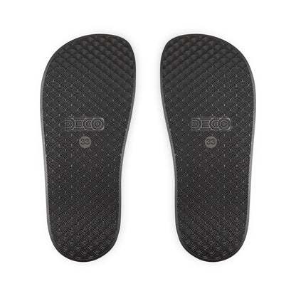 Youth Checkerboard 'Pretty' Slide Sandals