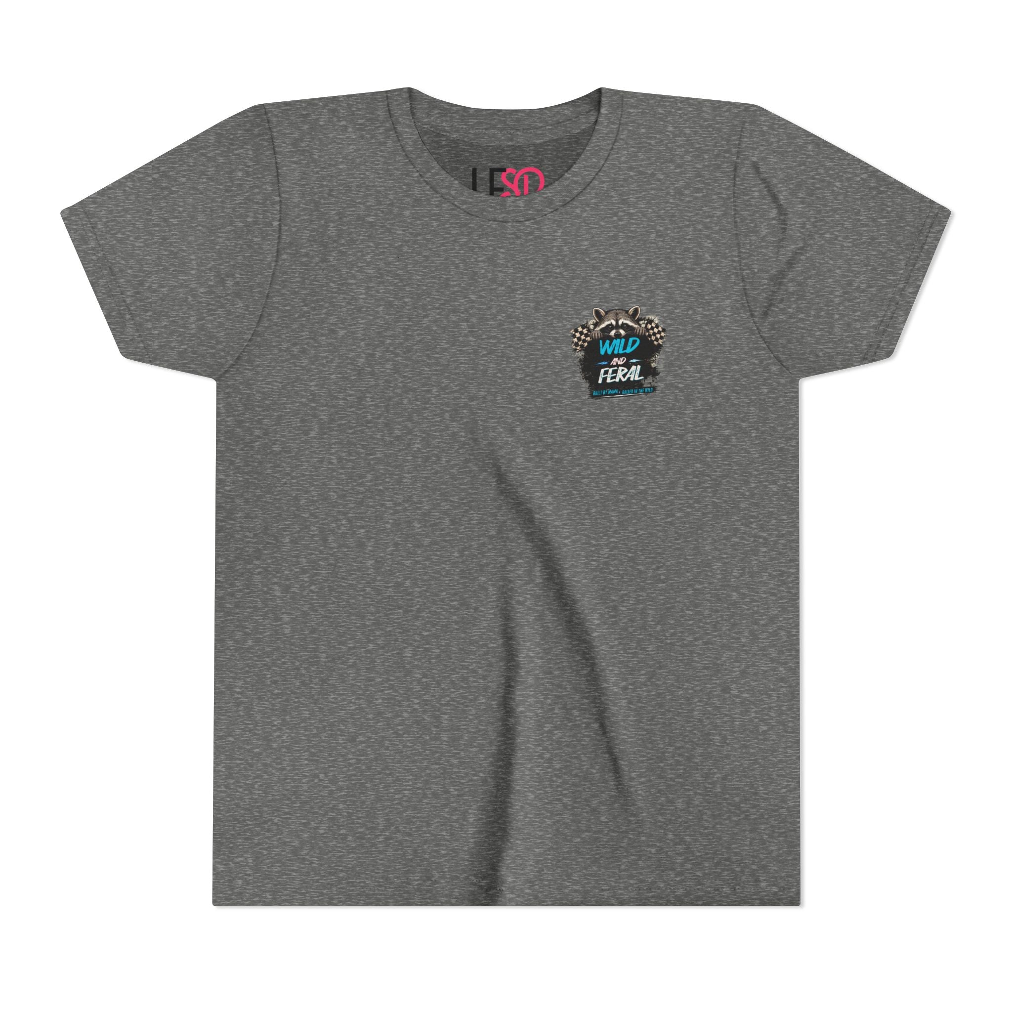 Youth Tee Blue — "Built By Mama, Raised In The Wild"