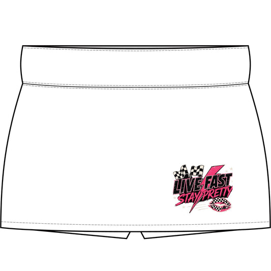 Live Fast Stay Pretty Skort | Women's Tennis Skirt with Shorts