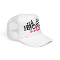Trucker Hat — 'Bronco Baddie' Racing Flags Foam Trucker Hat