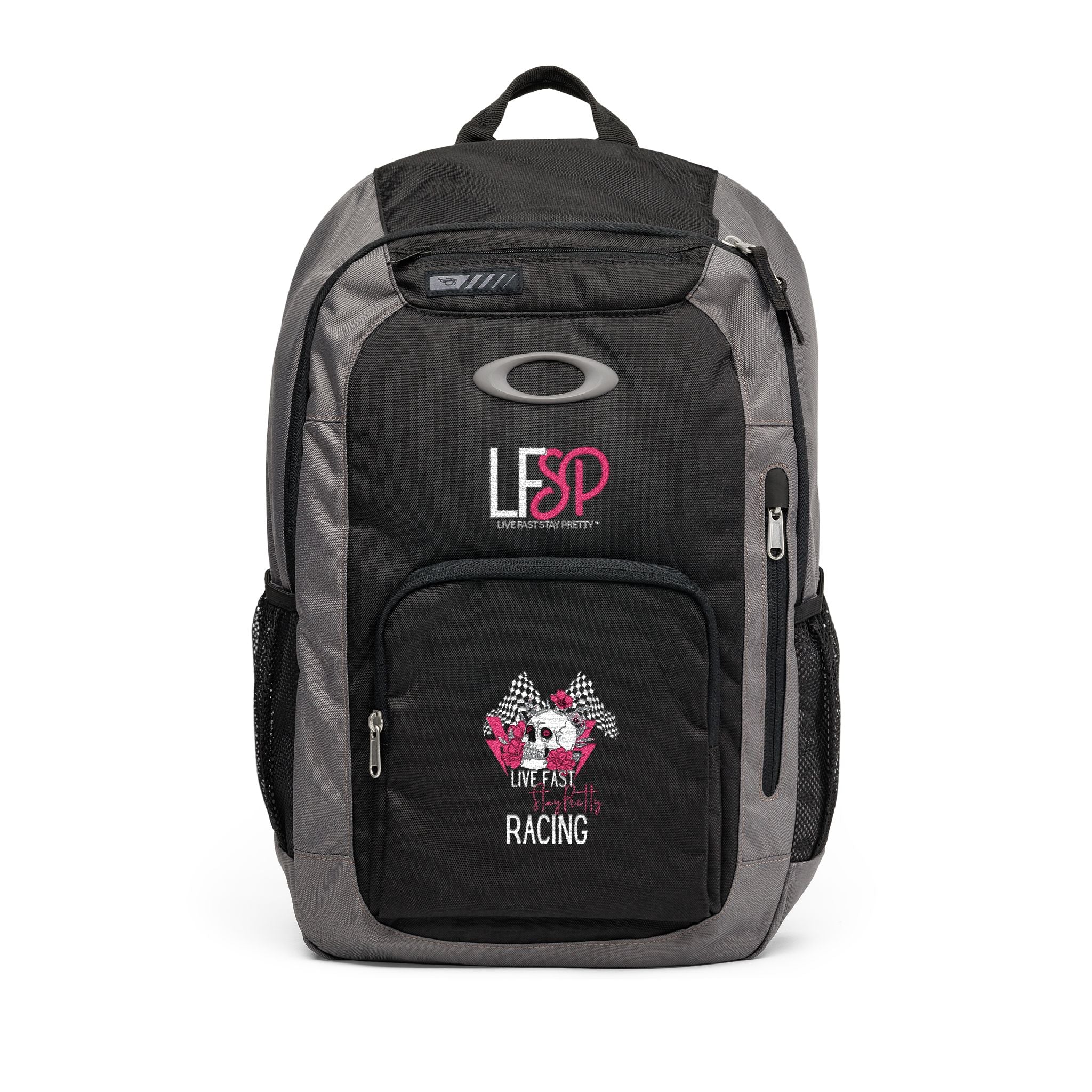 Enduro 22L Racing Backpack — LESP Pink Skull Graphic