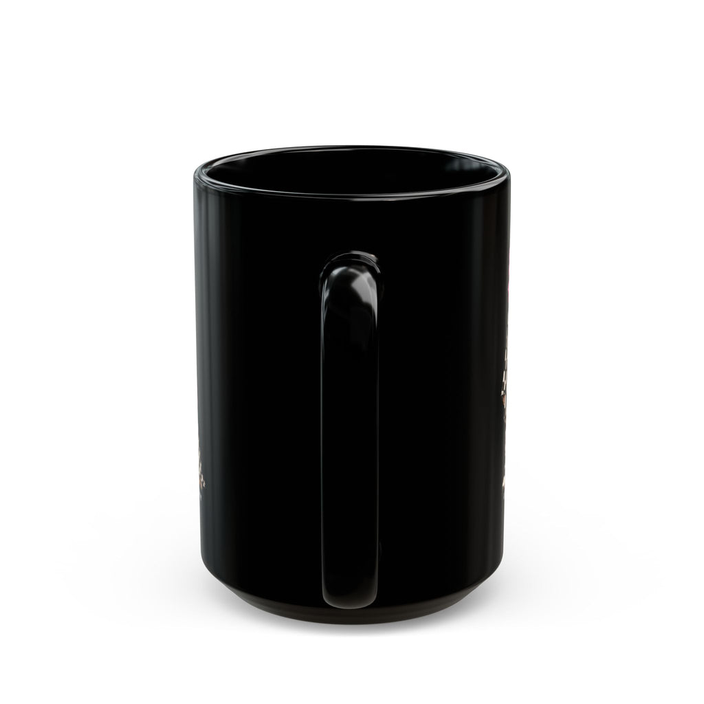 Checkerboard Ghost Girl & Puppy Mug (11oz/15oz)